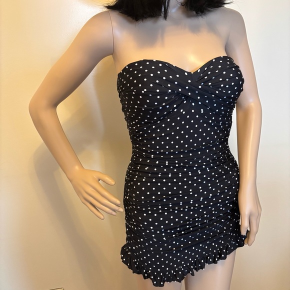 Polka Dot One Piece Swimsuit - Picture 3 of 7